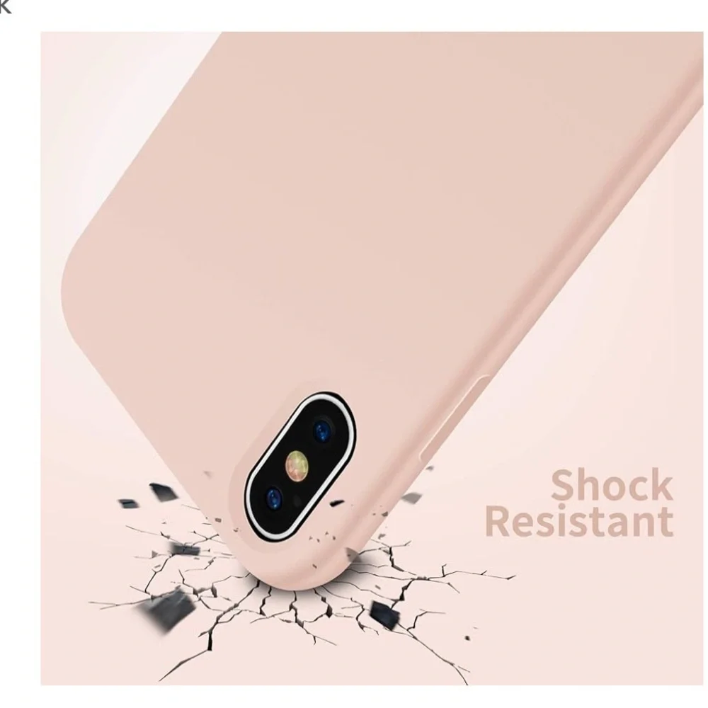 SURPHY Liquid Silicone Case iPhone X Pink Sand